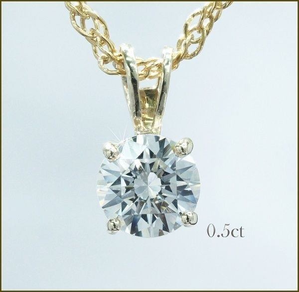 高級 スワロフスキー ネックレス 上品 一粒デザイン0.50ct SWAROVSKI K1