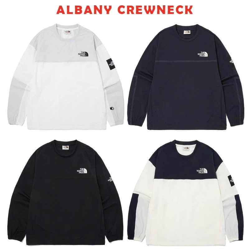 韓国正規品保証 関税負担なし NM5MR03J ALBANY CREWNECK デイリー 基本 着装 男子 女子 人気 韓国 ファッション 男女共用 アウトドア
