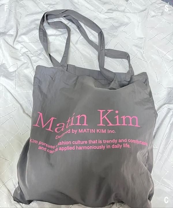 Qoo10 Matin Kim POPPIN ECO サブバッグ ミディ