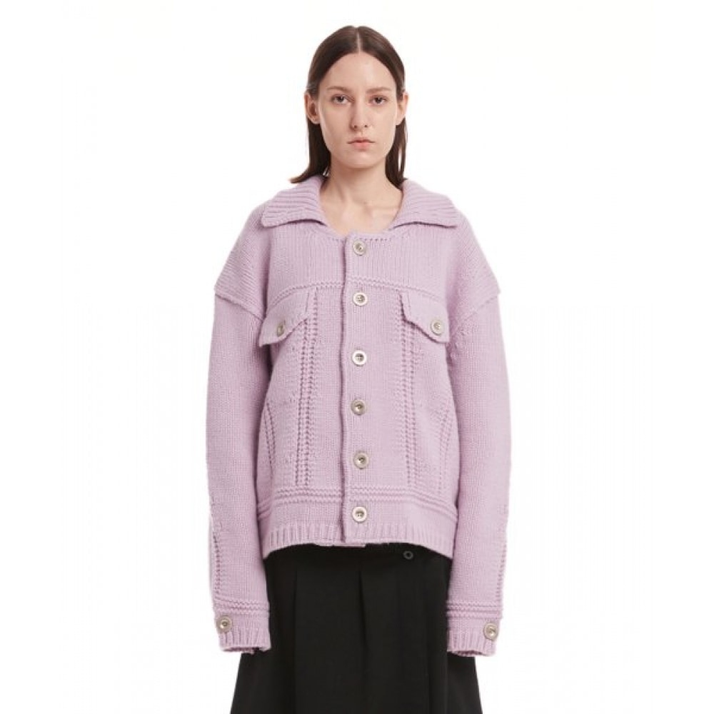 TRUNK PROJECT パープルジャケットニットカーディガン