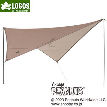 ウイング型タープ 限定デザインモデル タープ ロゴス LOGOS SNOOPY（Beagle Scouts 50years）ウィングタープセット-BD 86001107