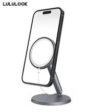 Lululook-Magsafe充電器用の電話ホルダー調整可能なアルミニウムApple iPhone 16 pro151314 pro12 promax用の充電ホルダー
