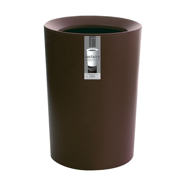 （まとめ）アスベル ルクレールCV 丸型 ブラウン6211BR 1個(×5セット)