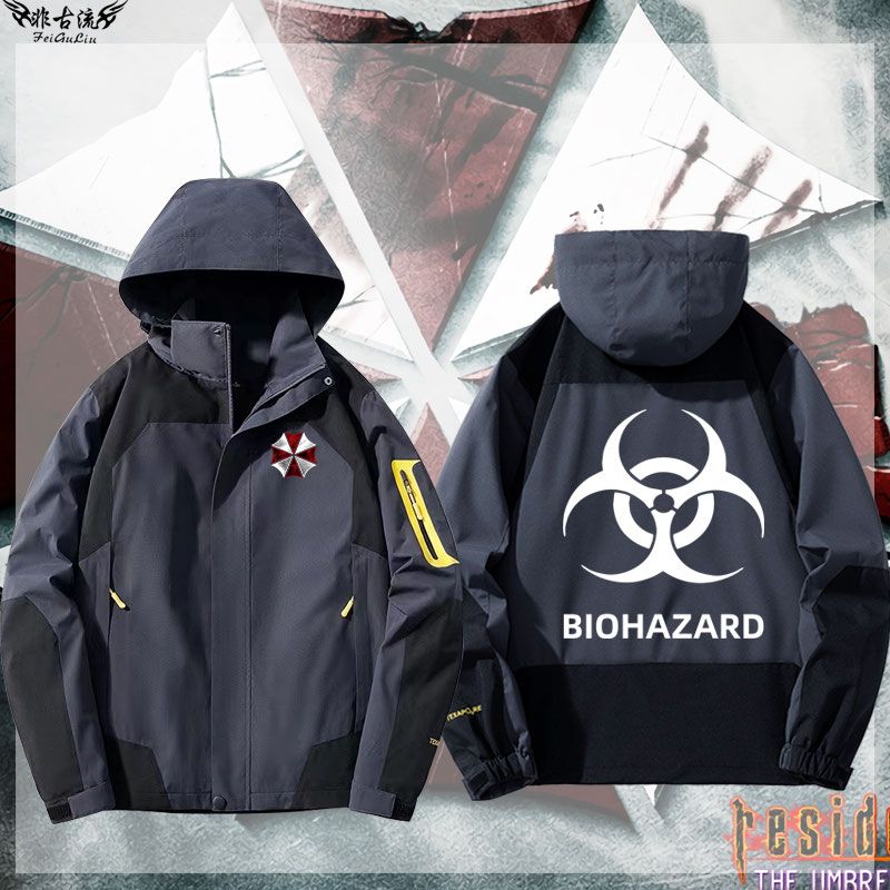 バイオハザード保護傘会社アンブレラ標識周辺突撃服男女ゆるいジャケット服