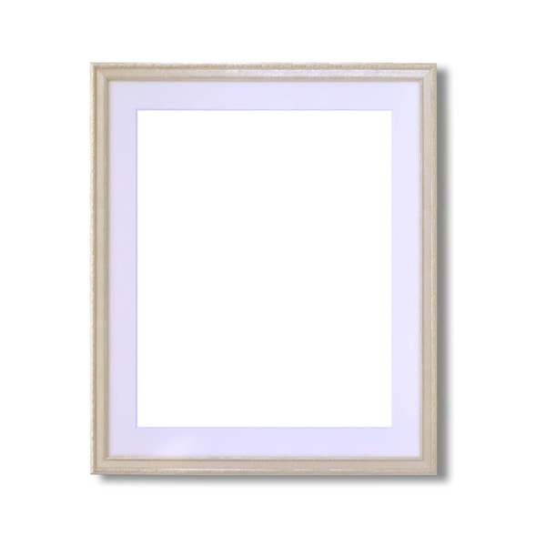 ( 軽量水彩額 ) 柄入り 水彩額 マット付 F10 シルバー 金水彩額 銀水彩額 UV 紫外線 カットアクリル 額 額縁 フレーム