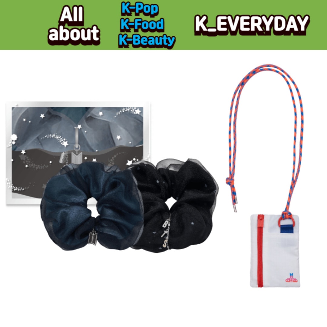 BTS [2025 BTS FESTA x Weverse] Organza Scrunchie Set for Midnight/Coin Pouch 並行輸入純正品