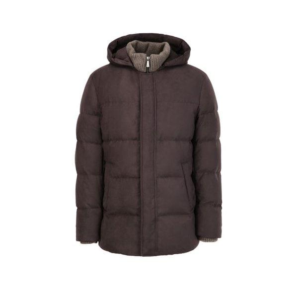 [25FW] フェイクスエードニットネックダウンジャンパー（DMJU5D005W3）