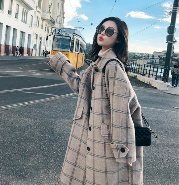 コート レディース 40代 秋 冬 ロング 厚手 アウター チェック 千鳥格子 軽い お洒落 秋冬