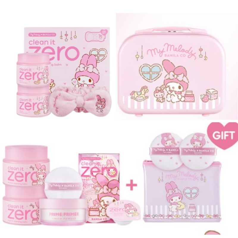 【マイメロディエディション】ベストクレンジング&パウダーセット／クレンジングバーム／洗顔バンド／保湿／韓国コスメ