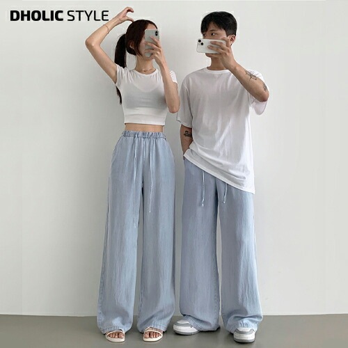 [メガ割りSALE]2TYPEドロストワイドデニムパンツ・p671513 5,035円