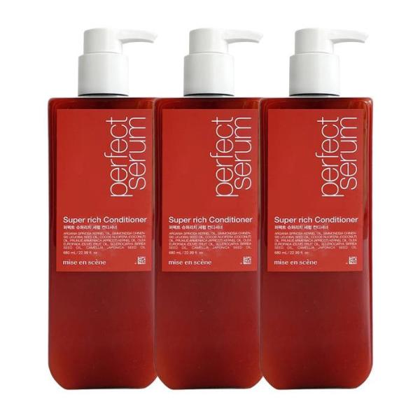 ミジャンセン パーフェクト スーパーリッチ セラム コンディショナー 680ml x3