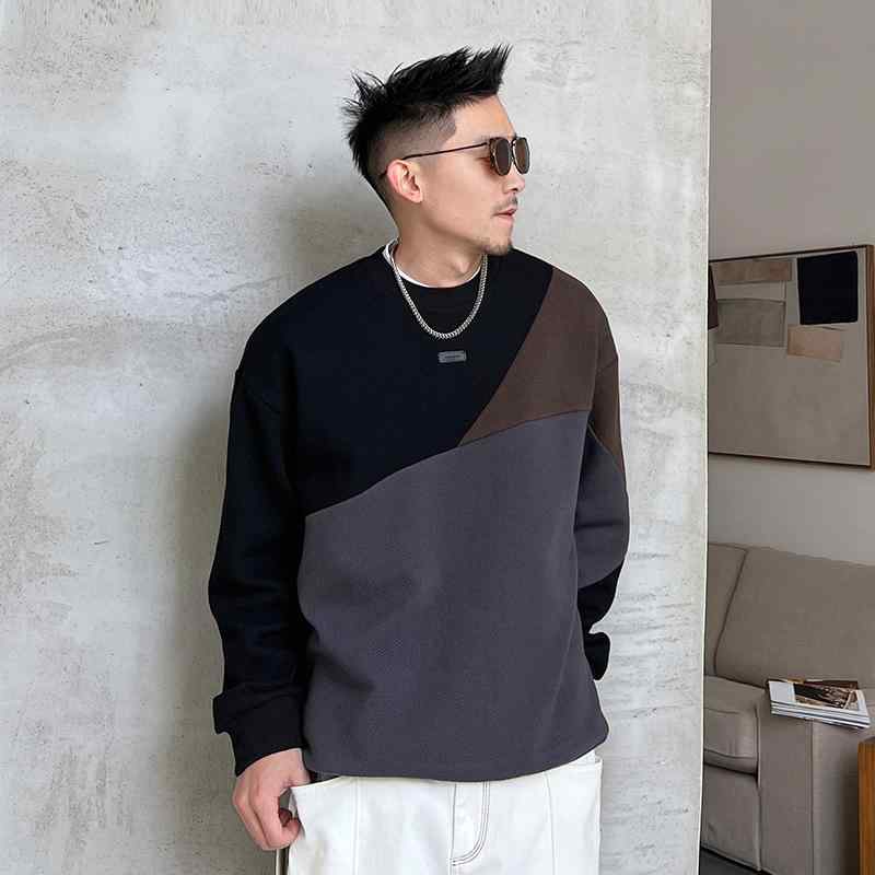 メンズ 服 シンプル ファッション オシャレ 大人 かっこいい 大きいサイズ ストリート 紳士服 セーター ラウンドネック プルオーバー カジュアル トップス アメリカン