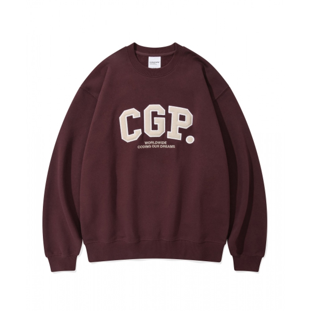 コデグリー CGP アーチロゴスウェットシャツ_バーガンディー