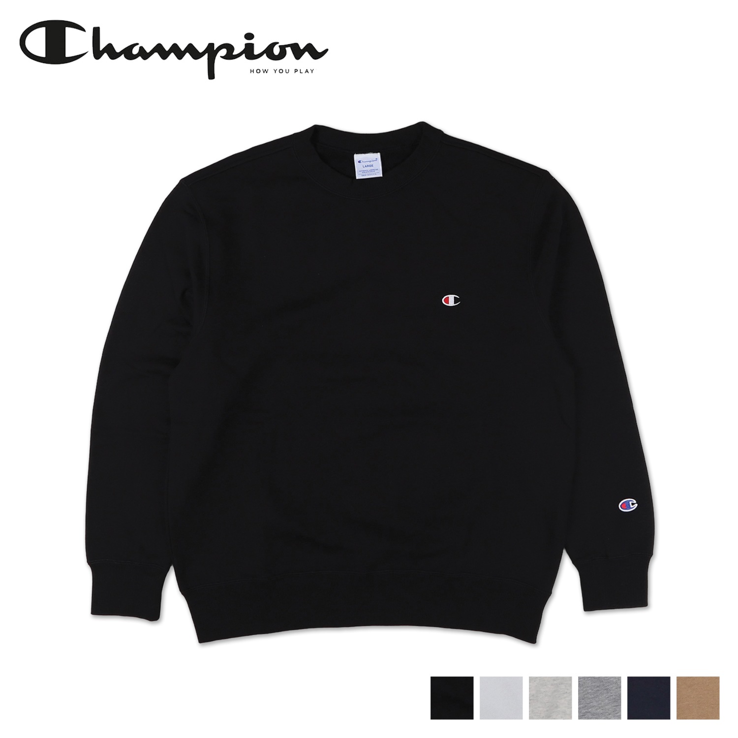 トレーナー スウェット クルーネック メンズ CREWNECK SWEAT SHIRT ブラック ホワイト グレー ネイビー ブラウン 黒 白 C3-Y035