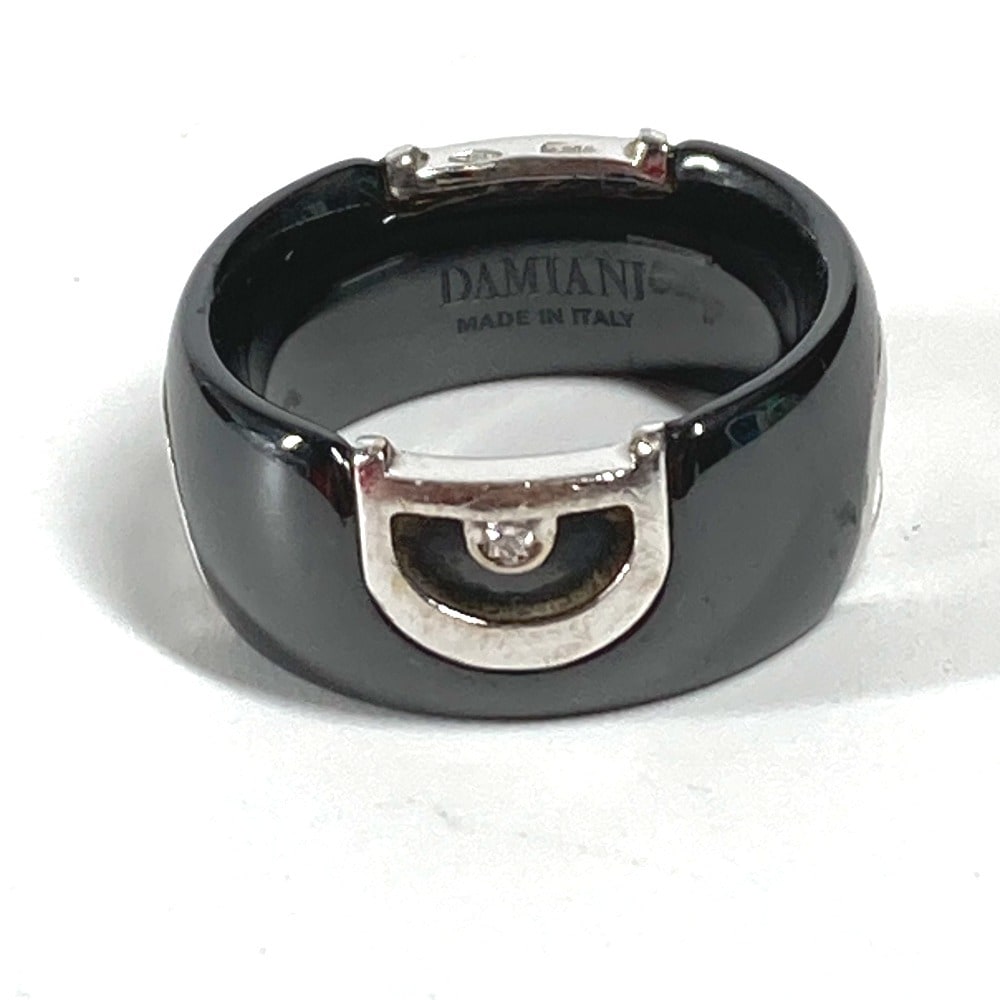 Damiani ダミアーニ リング・指輪 Dアイコン リング ダイヤモンド 1PD アクセサリー セラミック ブラック
