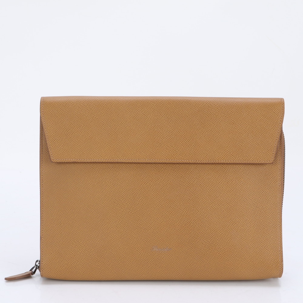 未使用 Pineider ピネイダー レザー セカンドバッグ クラッチ ポーチ 通勤 ビジネス メンズ RRE BP2-2 中古