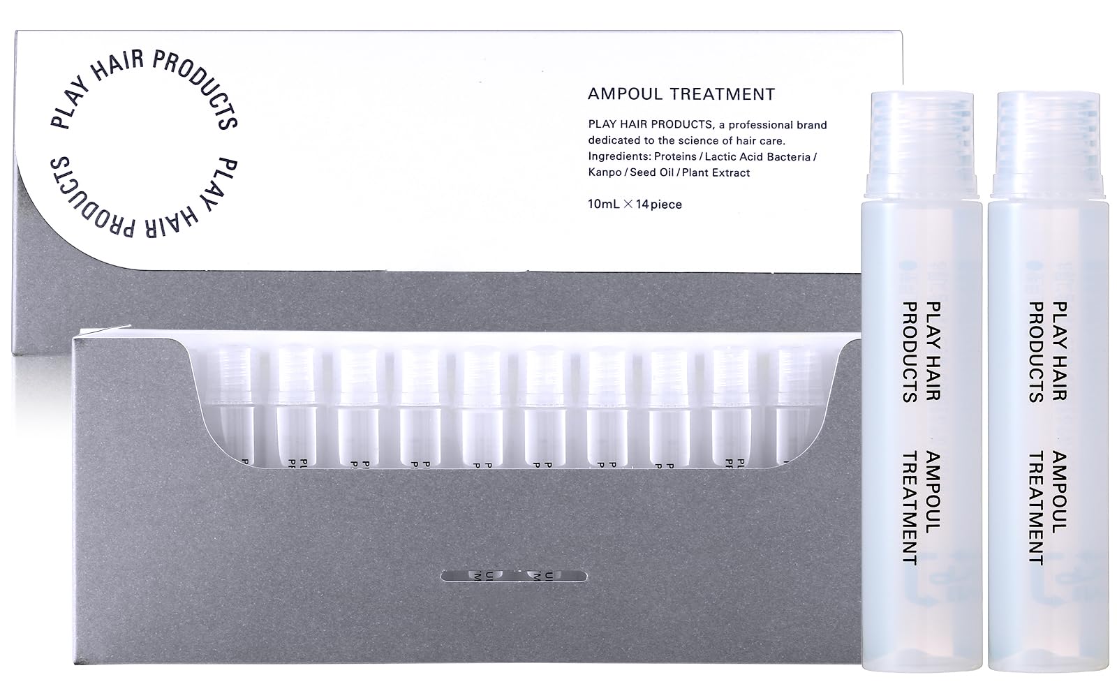【サロン泣かせの感動仕上がり】プレイヘアプロダクツ アンプルトリートメント 洗い流す ウォータートリートメント 洗い流すトリートメント (14本(1か月分))
