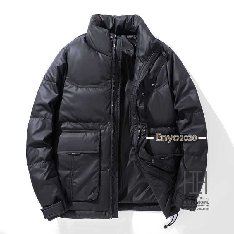 秋冬の応援!ダウンジャケット メンズ 光沢 おしゃれ メンズ大きいサイズ 防寒着 メンズアウター 冬 軽量 暖かい メンズ アウター ジャンパー