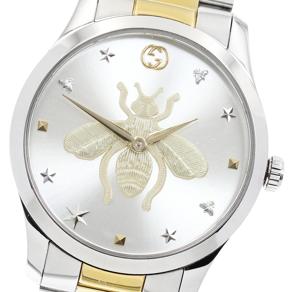 グッチ GUCCI 126.4/YA1264131 Gタイムレス bee クォーツ ボーイズ _939780【中古】