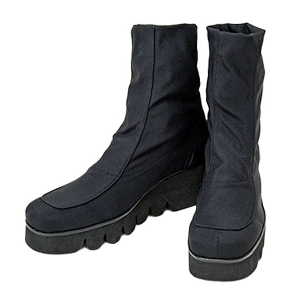 NICO ニコ NS 1022 レディース ストレッチブーツ ストレッチ素材 日本製 厚底 美脚効果 ピッタリ包み込む キャタピラーソール ウエッジソール 軽量 弾力性 MADE IN JAPAN