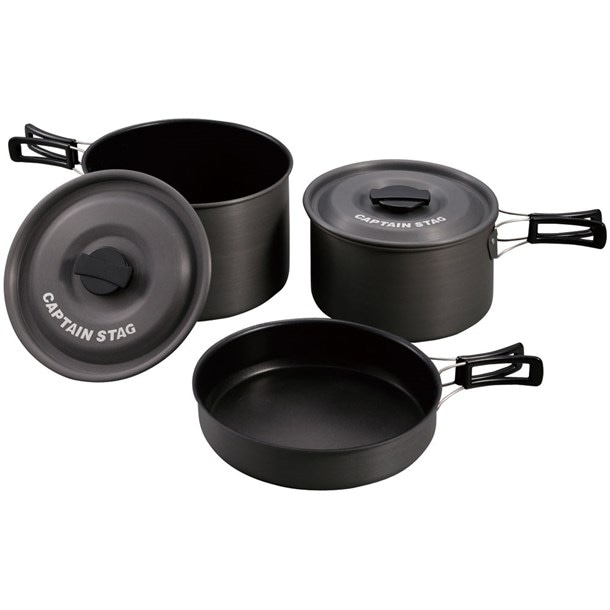 アルミクッカーLセット アウトドアグッズ (uh4203)