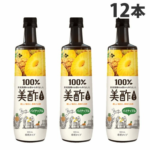 美酢 ミチョ パイナップル味 900ml x 12本セット!!【お酢飲料】