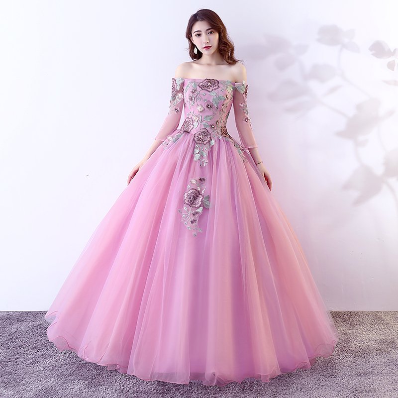 カラードレス 演奏会用ロングドレス ウェディングドレス 結婚式 演奏会 発表会 二次会 ドレス パー