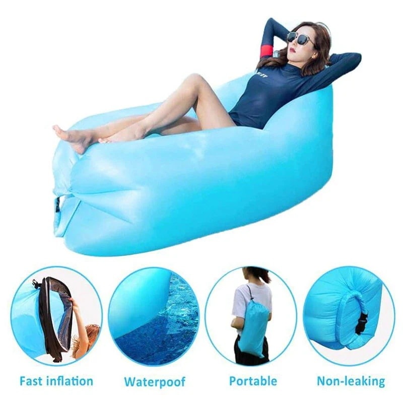 エアーソファー ラウンジチェア インテリア キャンプ ビーチ キャンプ アウトドアアクセサリー用の防水エアーソファー ベッド