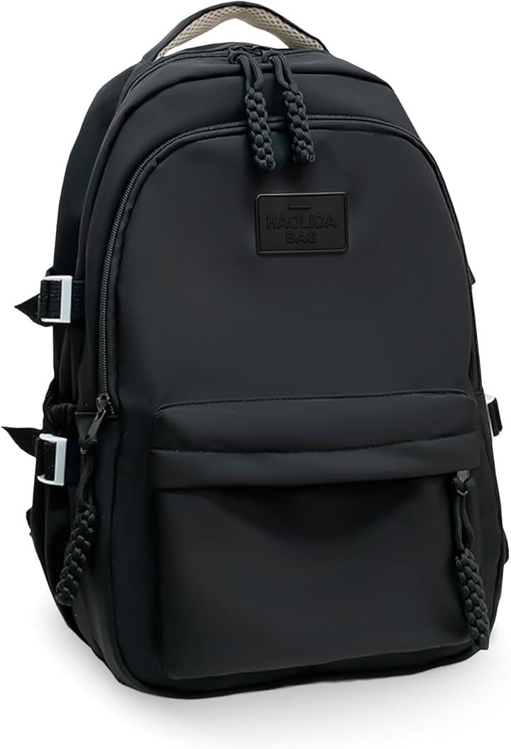 リュック キッズ 女の子 小学生 子供 リュックサック 中学生 大容量 軽量 ナイロン 通学 a4 キッズリュック(ブラック, ミディアム)