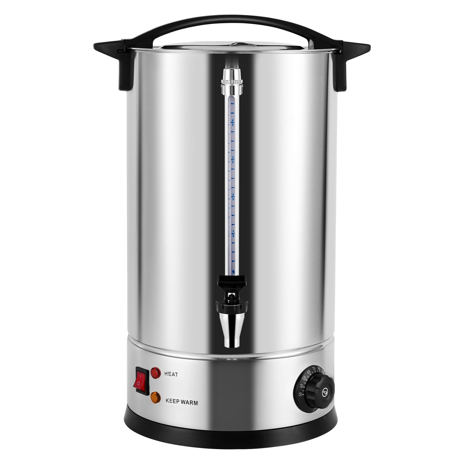 MXBAOHENG 電気保温ジャグ ウォータージャグ ステンレス 6.8L-16L ウォーター/コーヒー/お茶ポット 温度デジタル表示 ミルクティータンク温度調節 断熱ボイラー 110V ウォーターサ