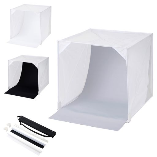 ハクバ HAKUBA 撮影ボックス スタジオボックス 60 DSB22-60 60cmサイズ フリマやオークションネットショップの商品撮影に 日本製 背景紙3色 折り畳み収納 専用ケース付 49771