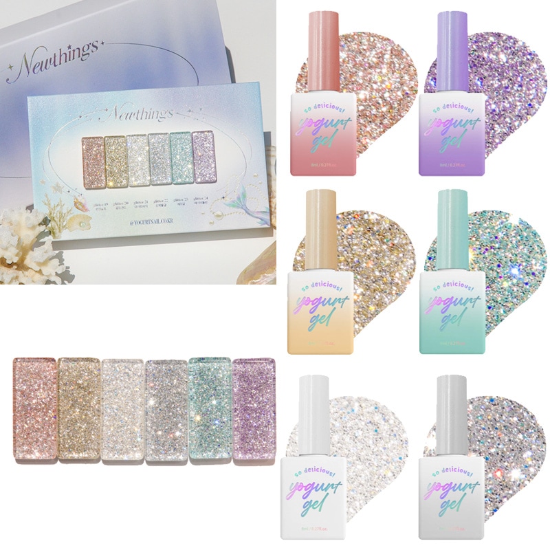 [YOGURT NAIL] 【NEW THINGS】グリッター 6色 セット