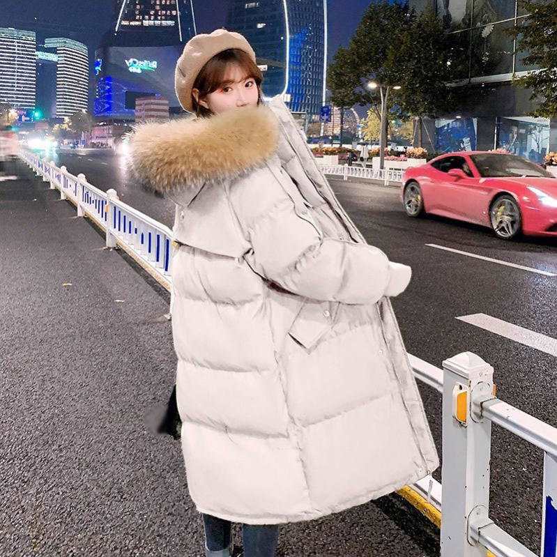 レディース 気質のダウンコート 冬服 ロング丈 フード付き アウター 大きい ボタン コート カジュアル 快適 スリム 着痩せ 厚手 防寒 無地 通勤 長袖 綿入れ ファッション ベンチコート 体型カ