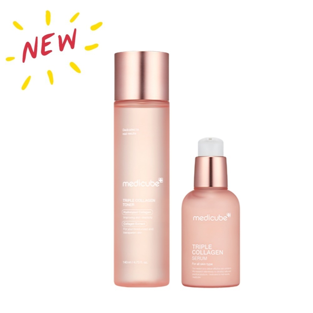 [リニューアル] コラーゲン2種セット トリプルコラーゲン4.0 (トナー140ml・セラム55ml) 肌弾力 アップ セラム