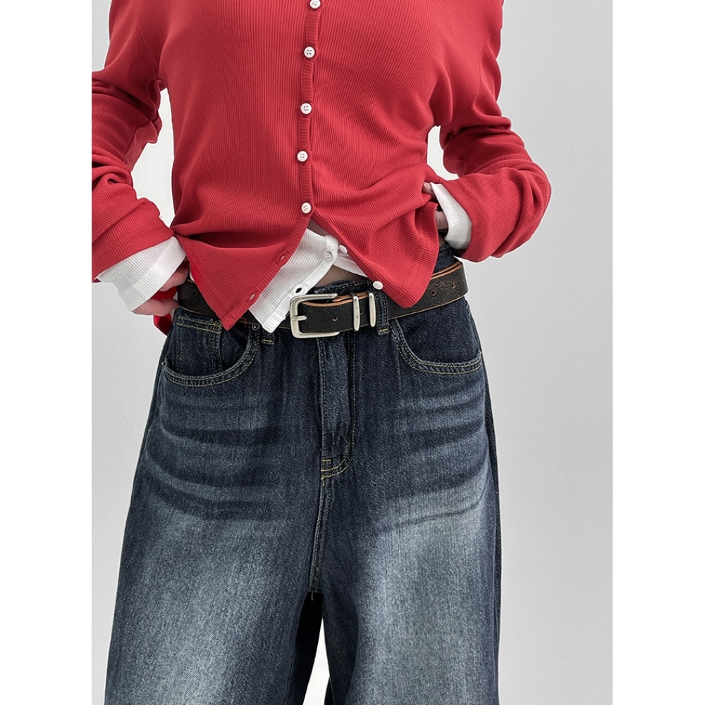 ブラックアップ ペラブ スクエア ヴィンテージ ベルト (牛革)