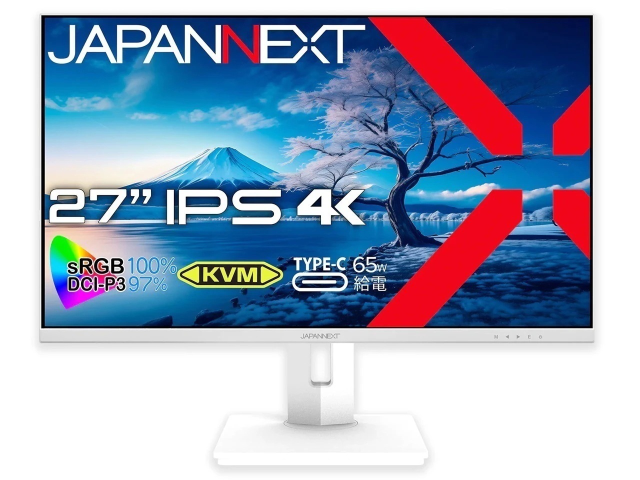 JN-IPS27UHDR-C65W-HSP-W [27インチ ホワイト] PCモニター