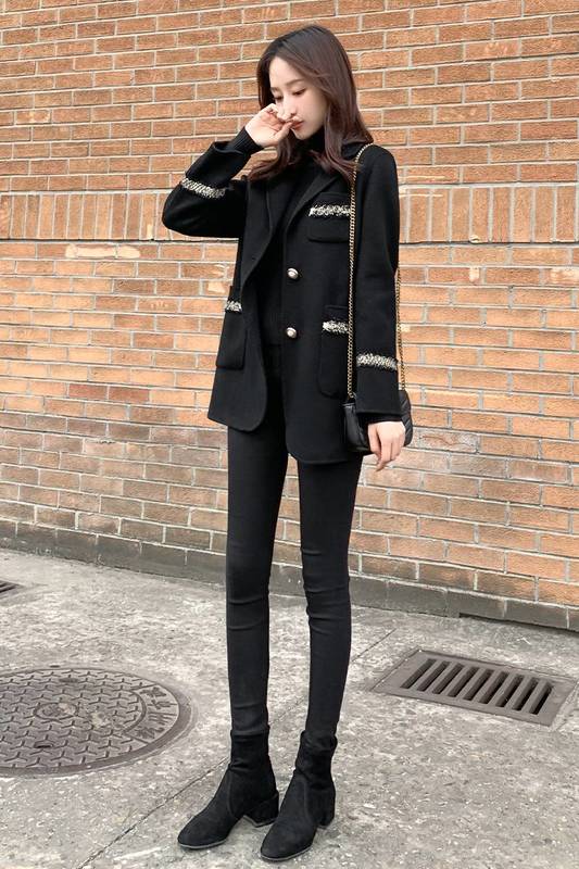 ジャケット レディース アウター ウール コート ミドル丈 ゆったり 入学式 春 韓国 着回し 大人 かわいい カジュアル レトロ オフィス デート 襟付き 入園式 普段使い 上品 通学 ビジネス