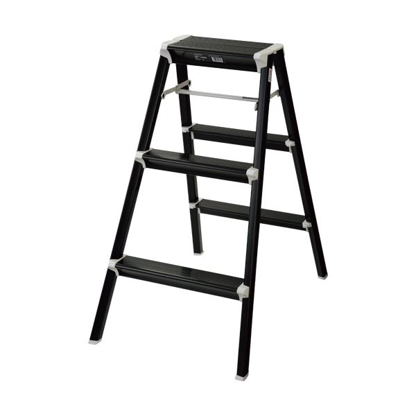 長谷川工業 アルミ踏み台 SKITSTEP 3段 ブラック SK2.0-08BK 1台 17,528円