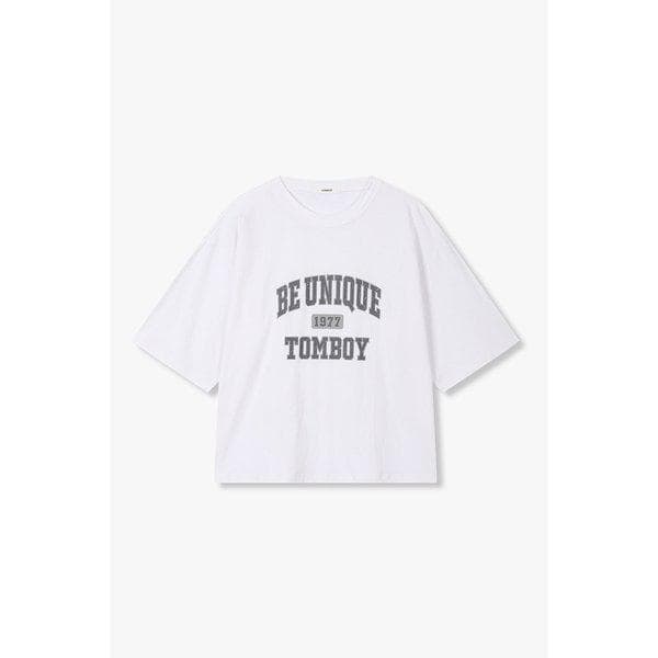 TOMBOY ヴィンテージ レタリング グラフィック 半袖Tシャツ(9176222990)