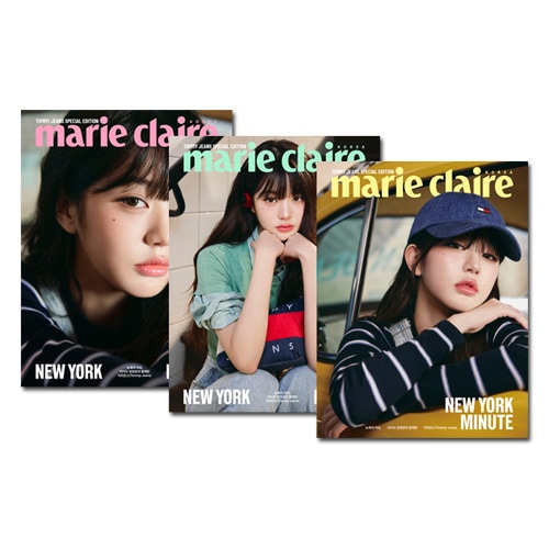 [3種セット] 韓国女性雑誌 marie claire TOMMY JEANS SPECIAL EDITION (IVEのチャン・ウォニョン表紙3種セット)