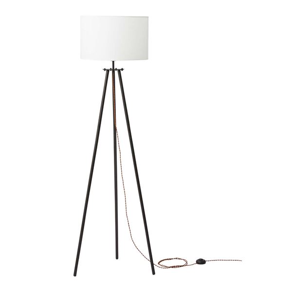 スタンドライト 約W50xD46xH151cm ブラック 電球付（LHB-91） 組立品