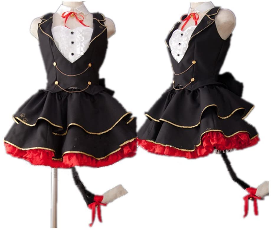 前川みく ブラックキャットR+ コスプレ衣装+耳+靴下