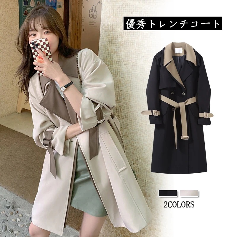 新作 春ト レンチコート コディネート おしゃれ 秋 高級感 セミロング 英伦風 気質 コート 流行りコート トップス アウター 通勤 大きいサイズ トトップス 大人っぽチェスターコート 春ト