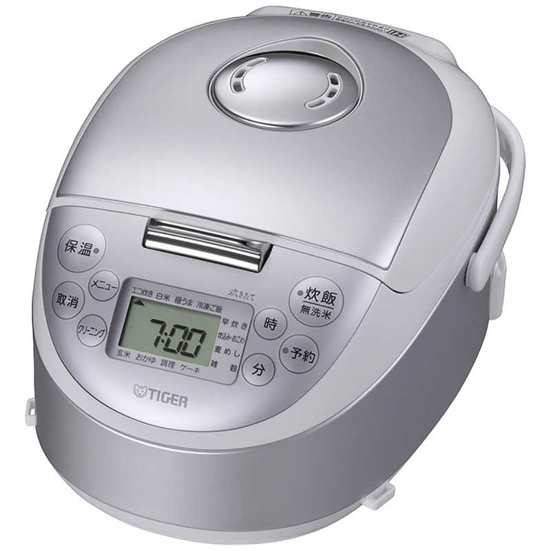 タイガー　TIGER　炊飯器 3合 IH スチールホワイト　JPF-G055WL