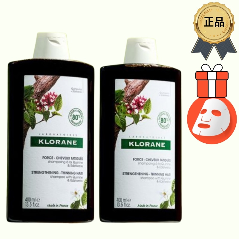 [正規品/K-Beauty][1+1][頭皮活力&毛髪強化] クイニンエーデルワイスシャンプー400ml+400ml