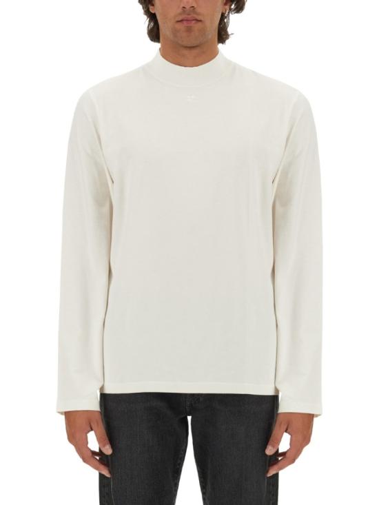 COURREGES Men T-Shirts 324JTS152 JS01070079 White