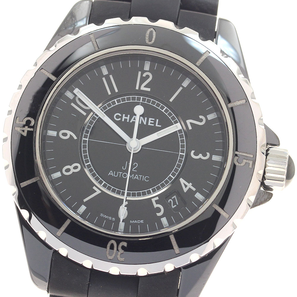 シャネル CHANEL H0684 J12 黒セラミック 38ｍｍ 自動巻き メンズ _957328【中古】