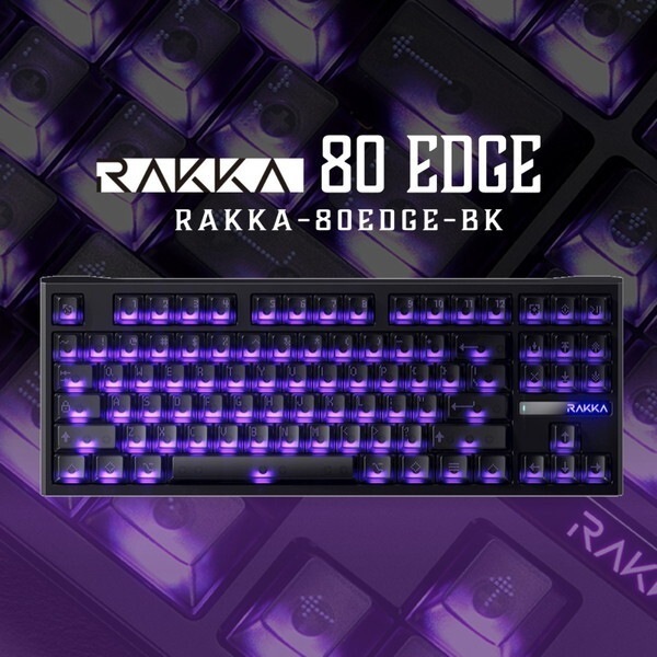 80EDGE-BK ナイトブラック ゲーミングキーボード (英語配列/ラピッドトリガー対応/有線)