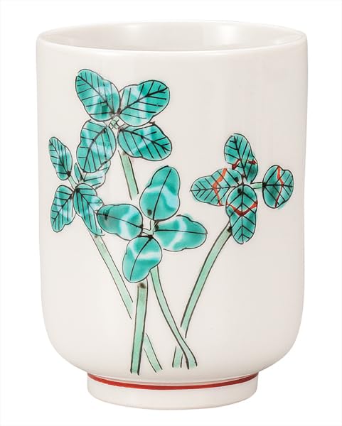 九谷焼いわたや 湯呑クローバー K9-728