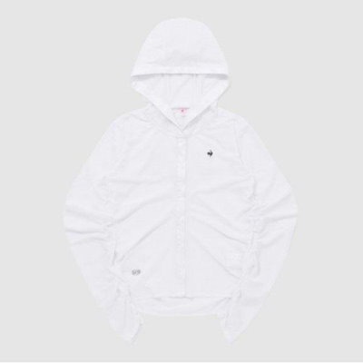 ジャケット UQC QQ212OFT41-OWT 女性メッシュシャーリングカバーアップカーディガン / OFF-WHITE